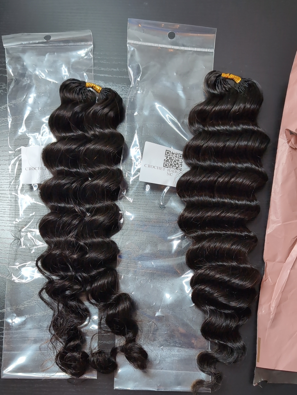 20 Inch 100 Strands 120 G Loose Deep Wave Crochet Human Hair Natural Color